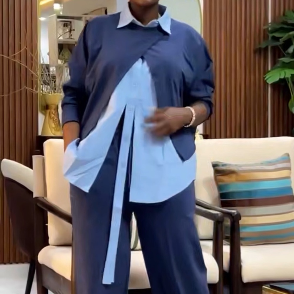 Stylish Blue Women's Jumpsuit - Picture 1 of 5